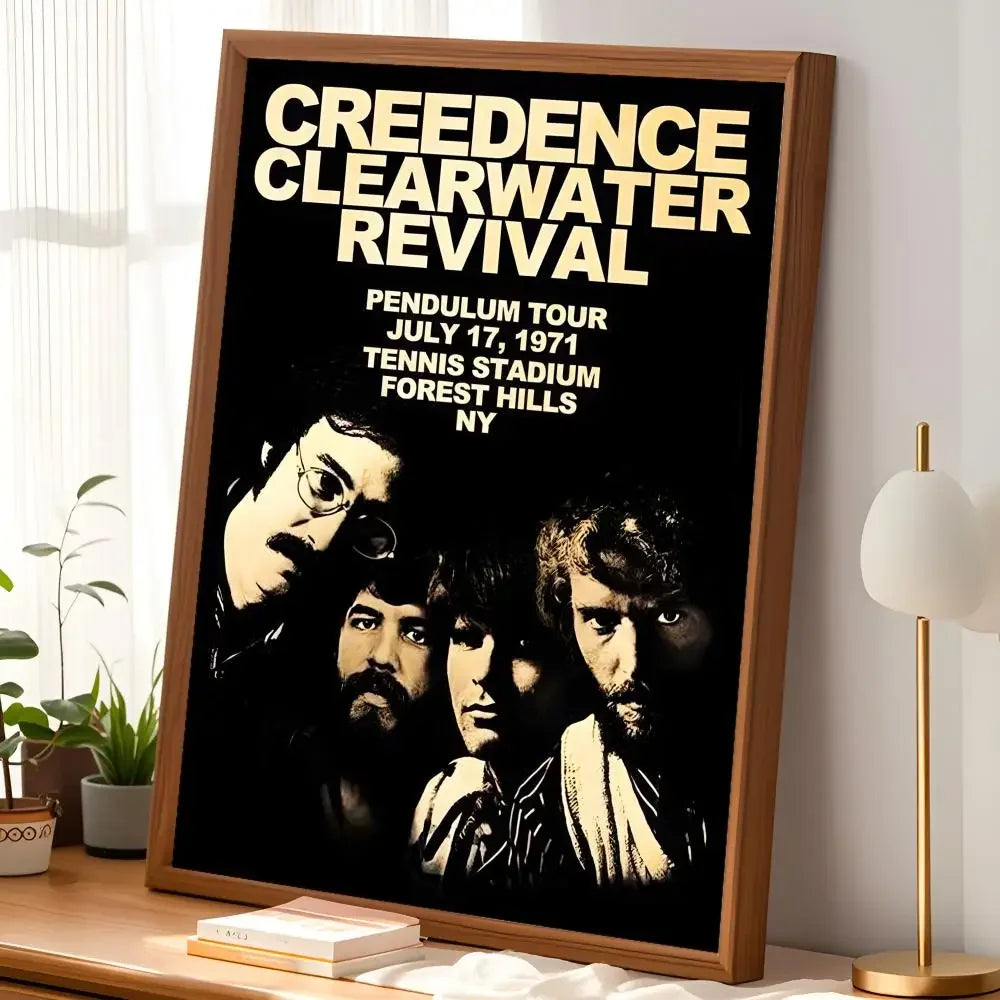 Creedence Clearwater Revival HD PVC Wall Poster – Self-Stick Wall Art Poster Axl