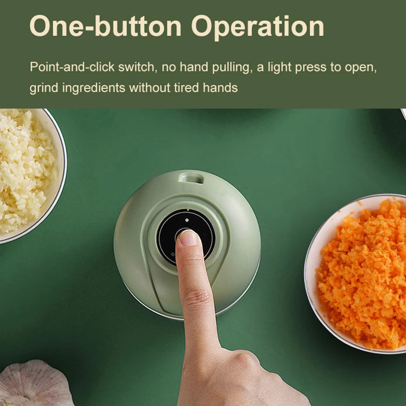 BALASHOV Mini Electric Garlic Chopper – USB Food Chopper 250ml Electric Food Chopper Axl