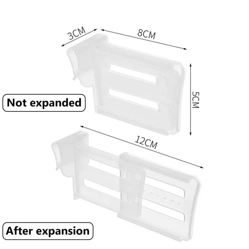 Fridge Door Organizer Dividers – Adjustable Telescopic Partition Set Fridge Door Organizer Axl