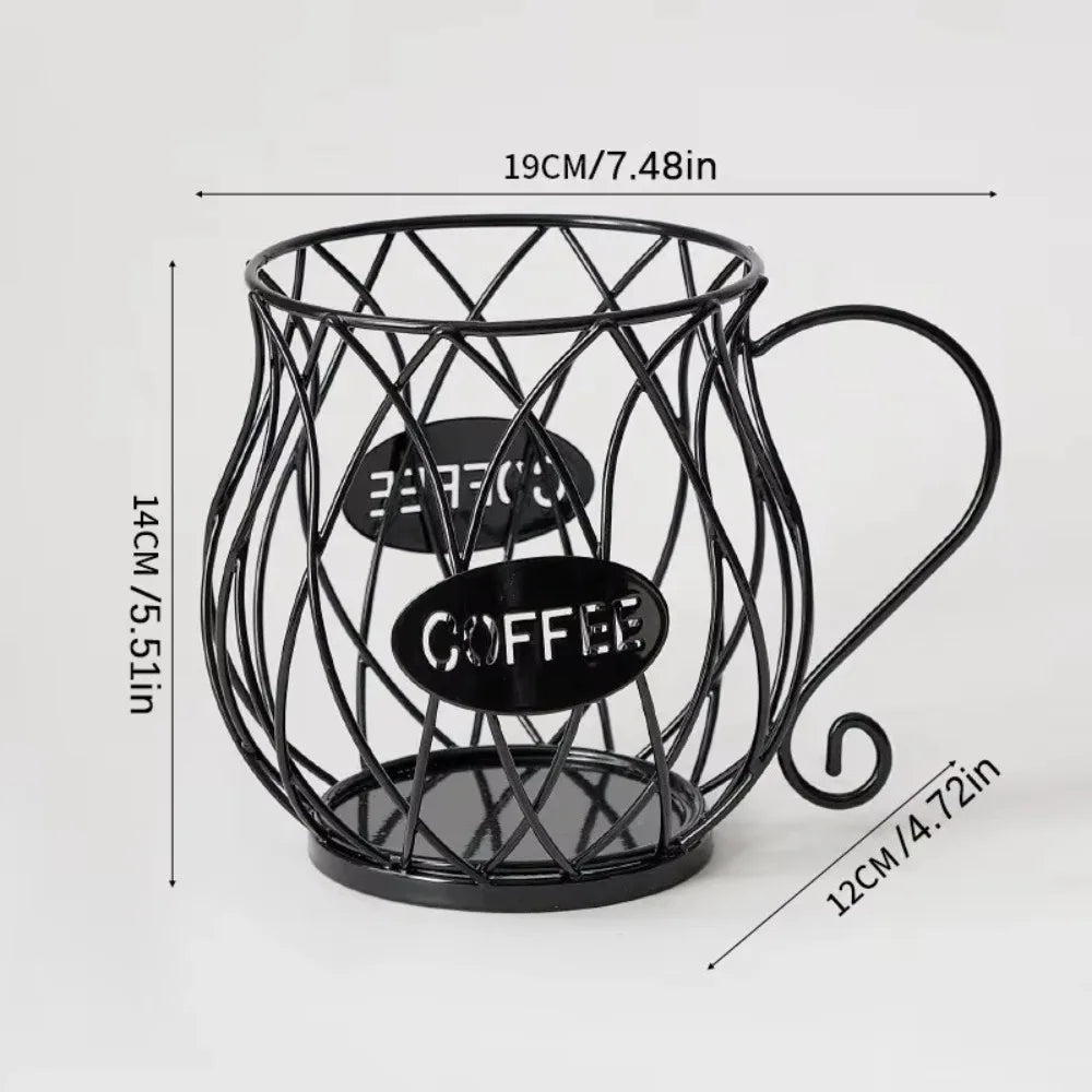 Large Capacity Coffee Pod Holder & Capsule Organizer Coffee Pod Organizer Axl Black2