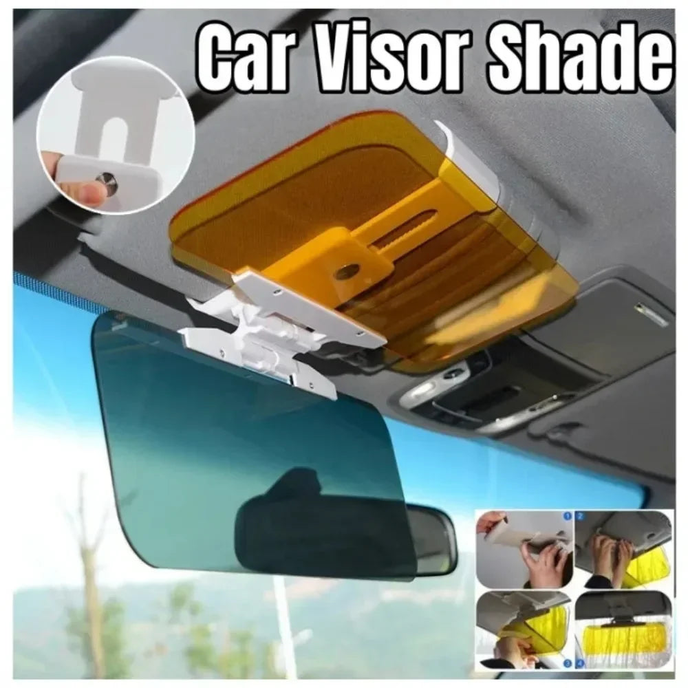 Car Sun Visor HD Mirror – Day & Night Anti-Glare UV Shield Car Sun Visor Axl S