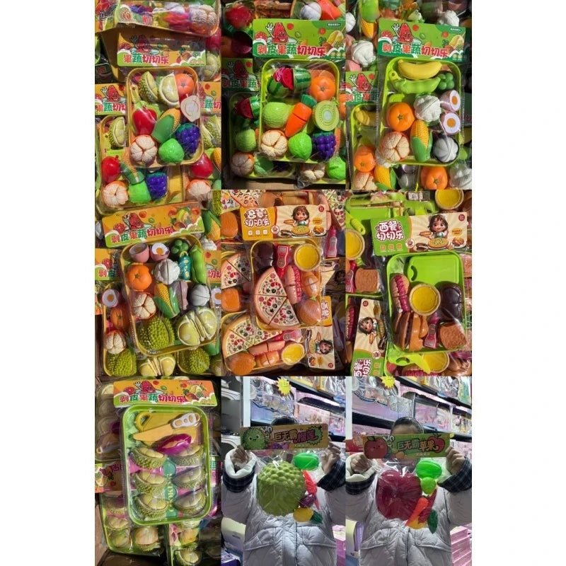 Kids Fruit & Vegetable Cutting Toy – Pretend Play Kitchen Set Pretend Play Kitchen Set Axl