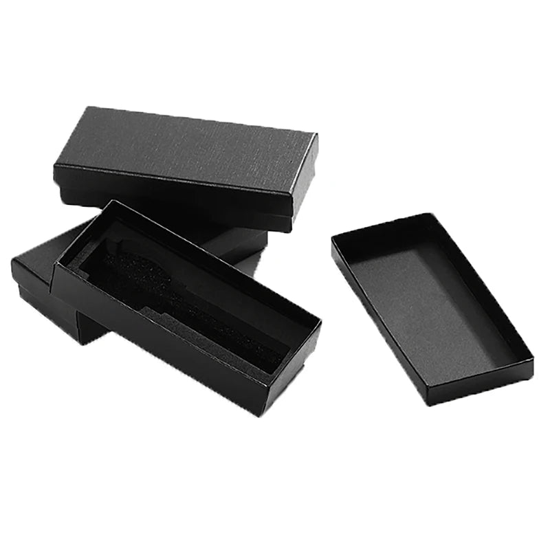 Black Rectangle Watch Box – Travel Gift Case with Sponge Insert Watch Gift Box Axl