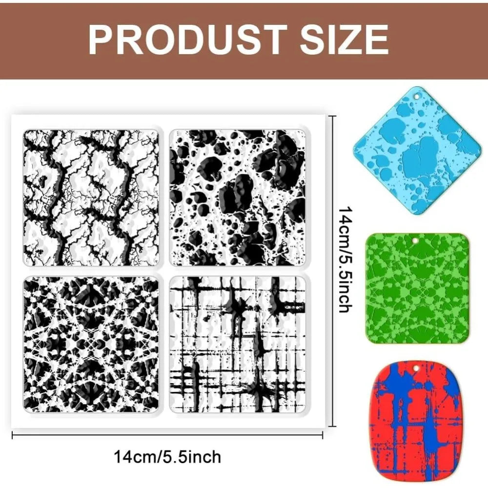 Marble Clay Texture Mat – DIY Jewelry & Card Making Stamps Clay Texture Stamp Axl