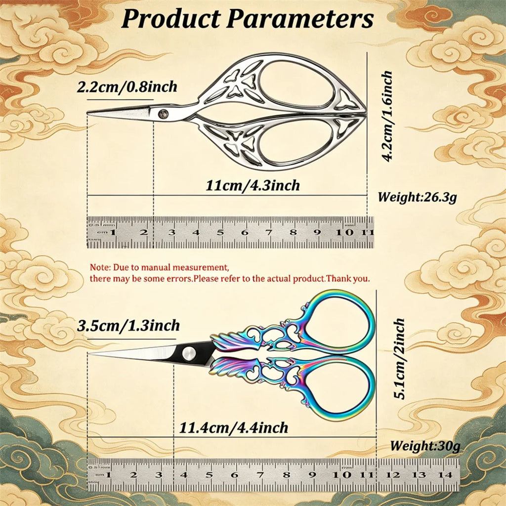 Vintage Embroidery Scissors – Stainless Steel Tailor Shears Embroidery Scissors Axl