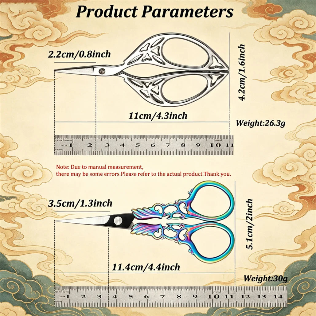 Vintage Embroidery Scissors – Stainless Steel Tailor Shears Embroidery Scissors Axl