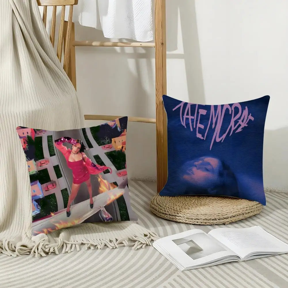Tate McRae Linen Pillow Cover | Hidden Zipper Cushion Case Decorative Pillow Cover Axl