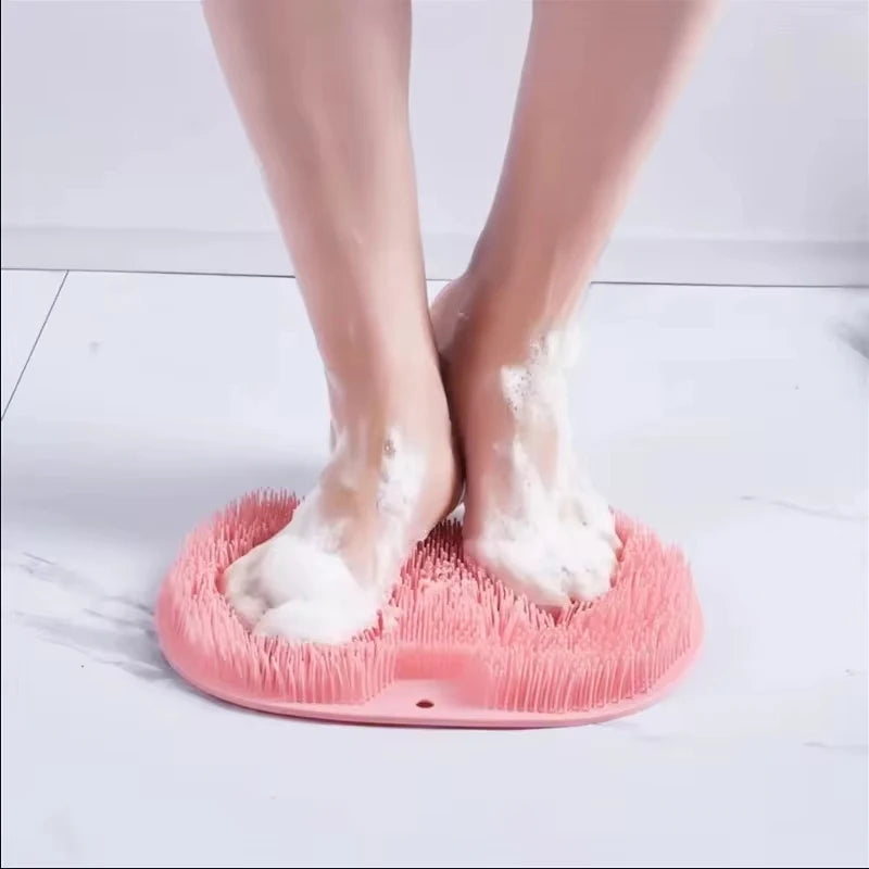 Silicone Foot Scrubber & Back Massage Pad | Bath Brush Silicone Bath Scrubber Axl