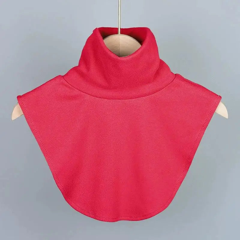 Women's Detachable Turtleneck False Collar | Mock Neck Warmer Detachable False Collar Axl Red
