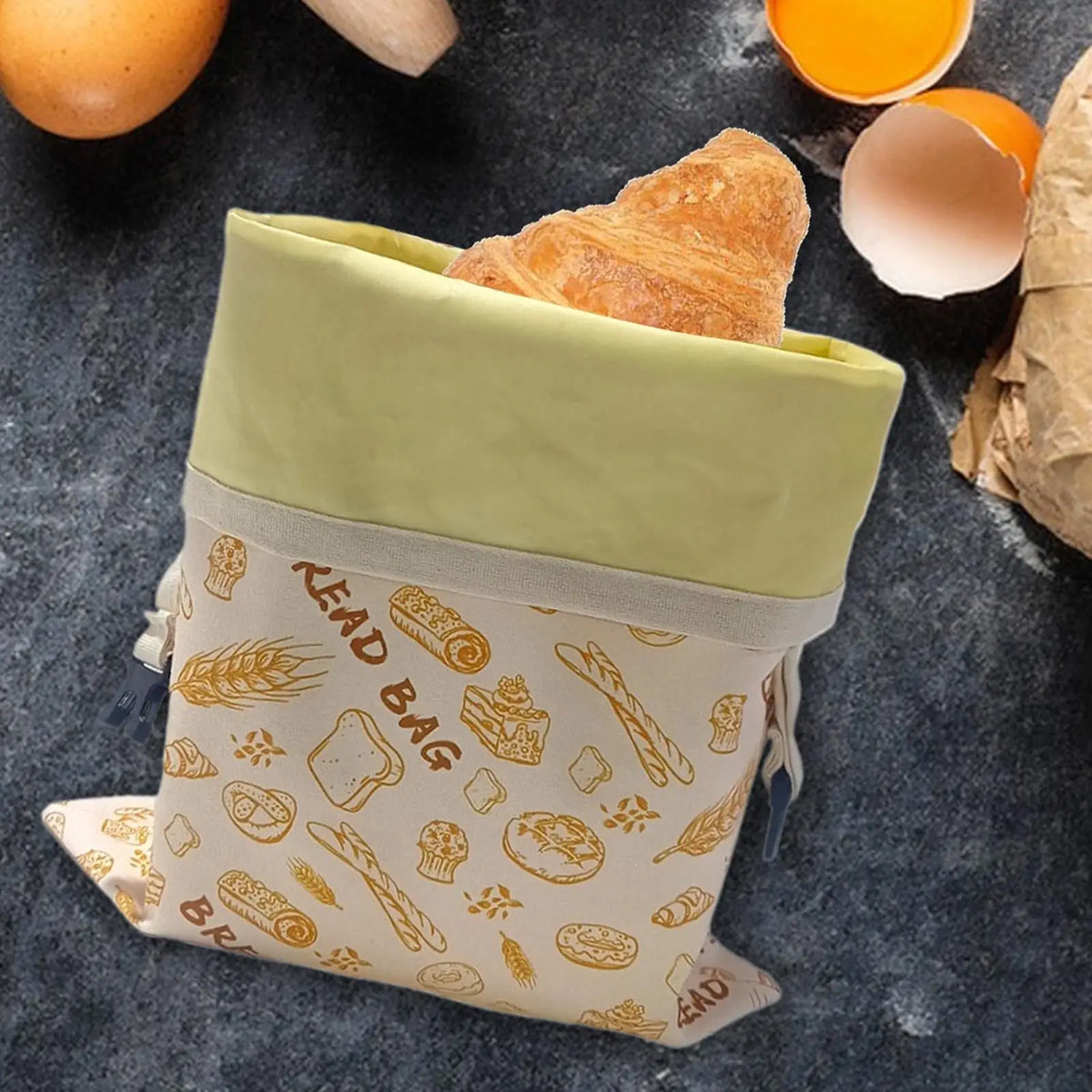 Reusable Beeswax Bread Bag – Double-Layer Loaf Freshness Bag Bread Storage Bag Axl