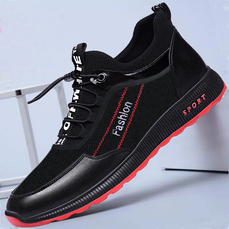 YBQJOO Men's Breathable Mesh Casual Sneakers | Lace-Up Men's Casual Sneakers Axl mesh 43