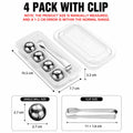 Soccer Ball Whiskey Stones – Steel Chilling Balls with Tongs Whiskey Chilling Stones Axl 4 Pack W Clip