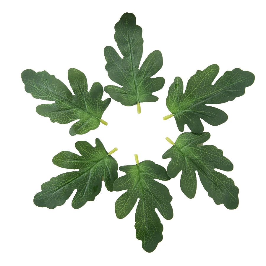Silk Watermelon Leaves 50–100 Pcs | Wedding & DIY Decor Artificial Silk Leaves Axl
