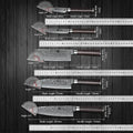 XINZUO 5-Piece Damascus Steel Kitchen Knife Set | Pakkawood Kitchen Knife Set Axl China Mainland