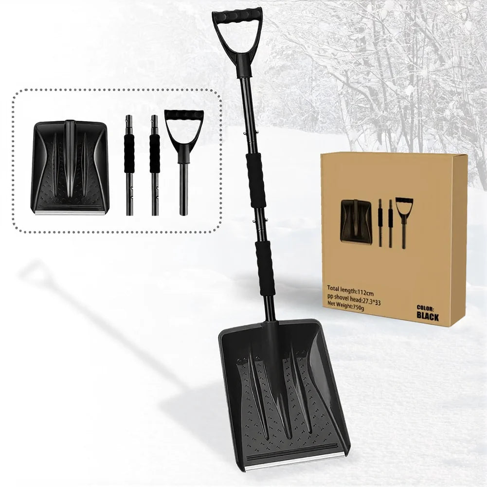 Folding Stainless Steel Snow Shovel – Car, Driveway & Garden Folding Snow Shovel Axl double sponge China Mainland