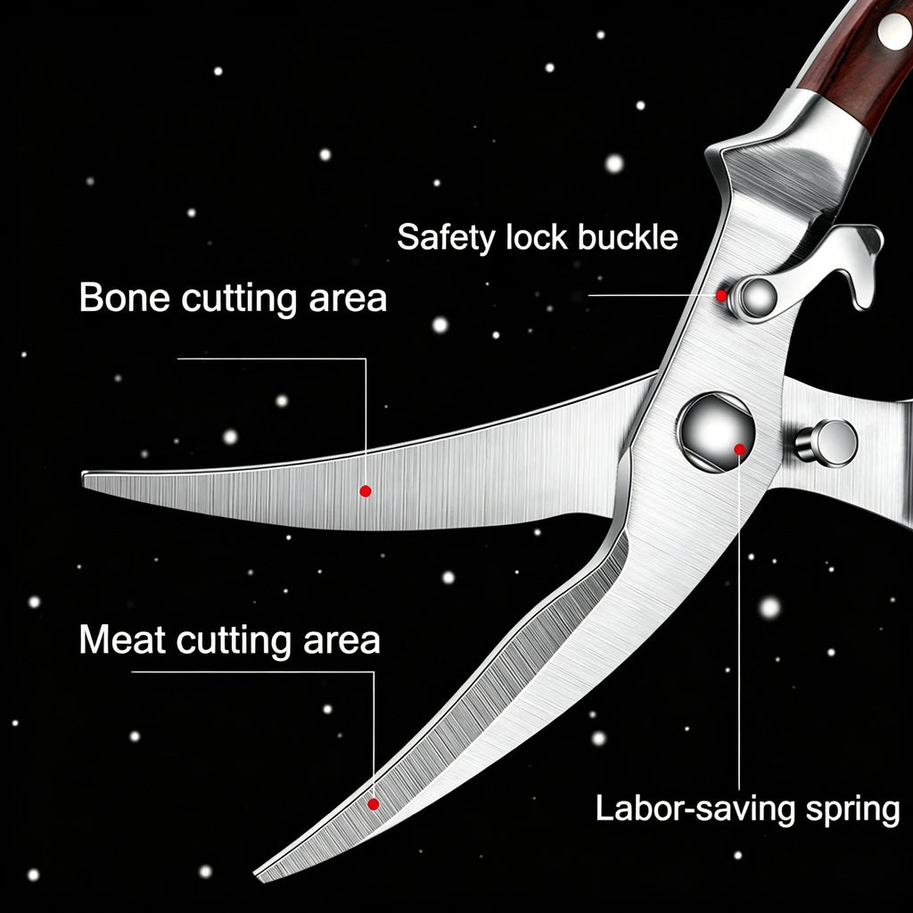 Heavy-Duty Poultry Shears – Bone Cutting Kitchen Scissors Set Kitchen Poultry Shears Axl