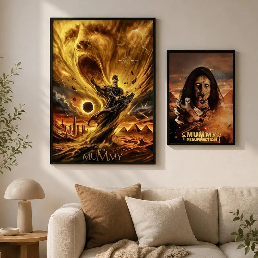 The Mummy Movie Poster – Peel-and-Stick PVC Wall Art HD Print Movie Wall Poster Axl