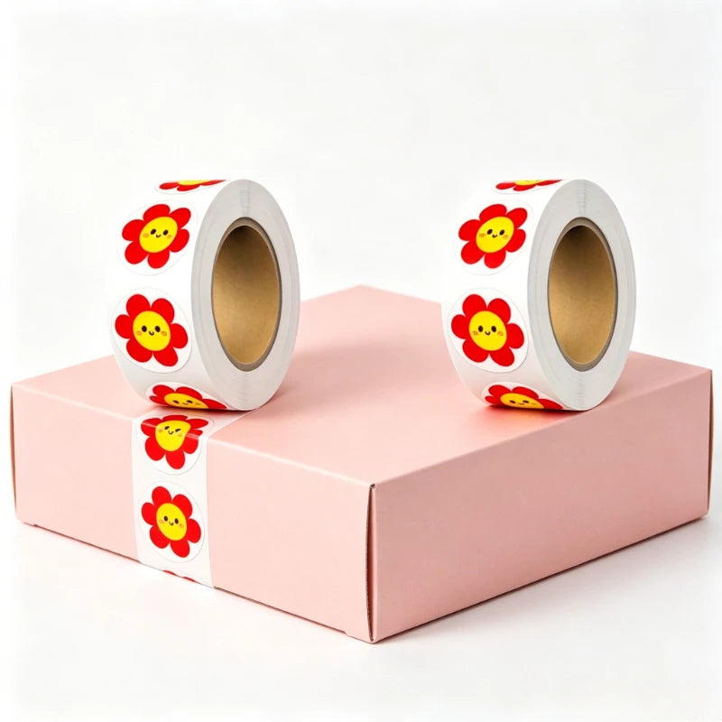 5-Roll Flower Reward Stickers for Kids – Classroom & Crafts Reward Sticker Rolls Axl