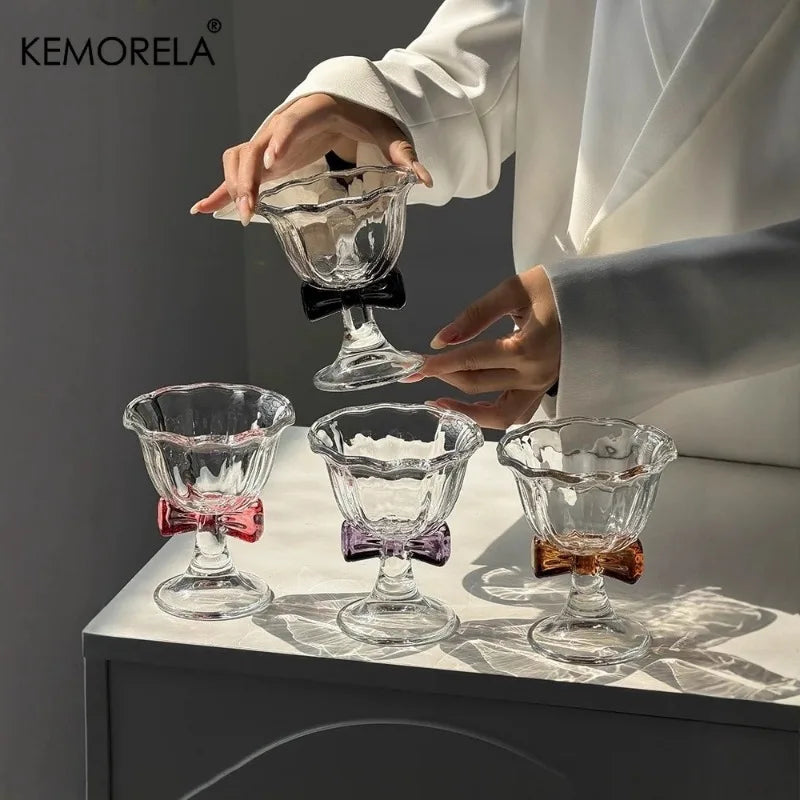 Bowknot Champagne Flute | Cocktail & Dessert Glass for Parties Champagne Flute Glass Axl