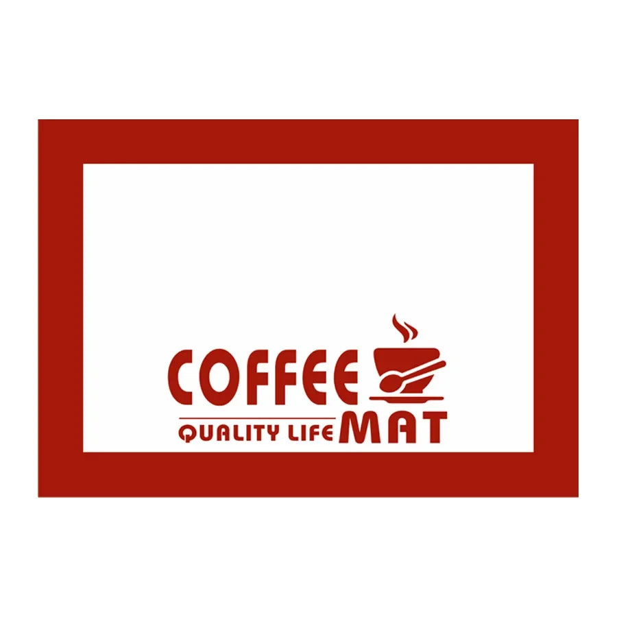 Silicone Coffee Mat – Bar Mat for Countertops & Coffee Makers Kitchen Counter Mat Axl Red - 30x21cm 1