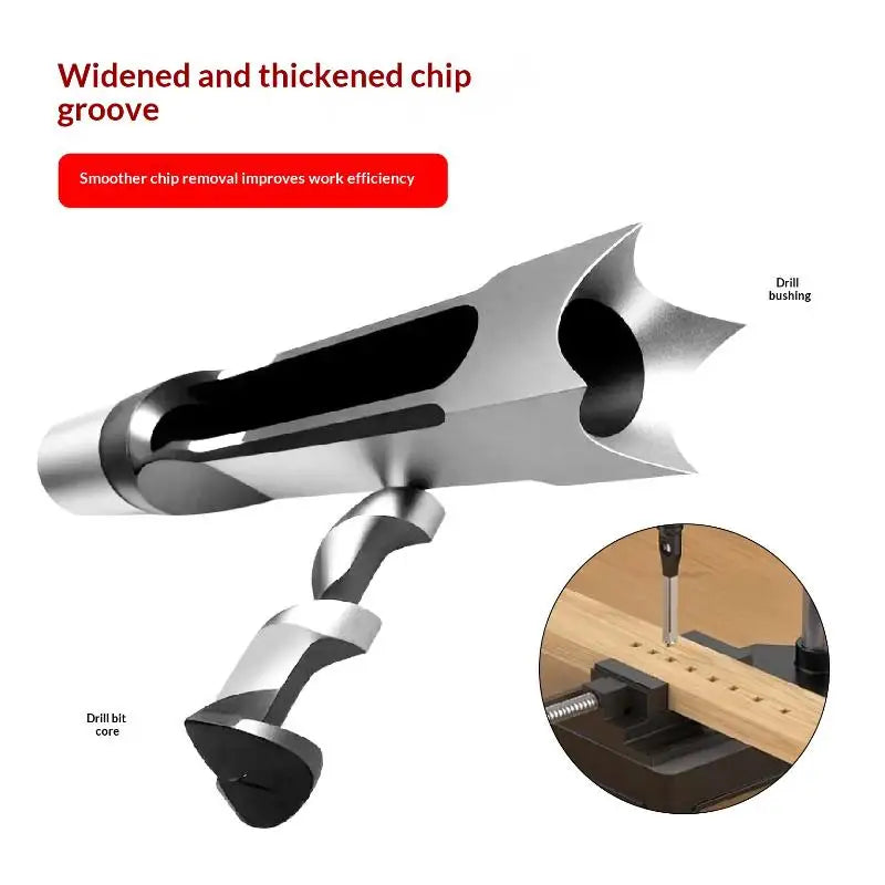 Square Hole Drill Bits Mortising Chisel Adapter | 4 Sizes Mortising Drill Bit Set Axl