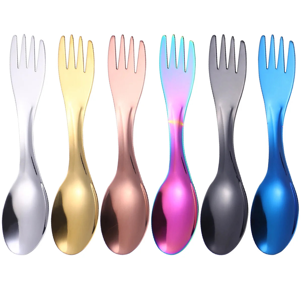 304 Stainless Steel Camping Spork – Multifunctional Fork & Spoon Camping Spork Axl