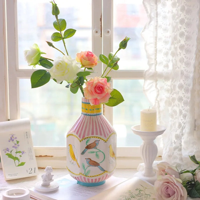 Modern Ceramic Vase – Luxury Aesthetic Home Table Decor Decorative Ceramic Vase Axl