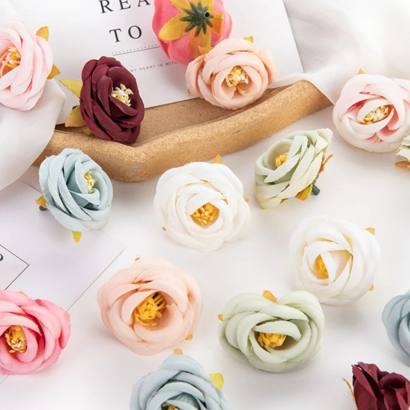 Silk Tea Rose Buds – Artificial Flowers for Home & Wedding Decor Artificial Silk Flowers Axl