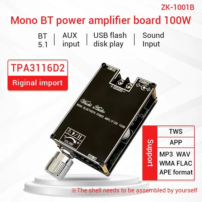 Bluetooth 5.1 TPA3116 D2 100W Mono Amplifier Module – TWS Audio Amplifier Module Axl