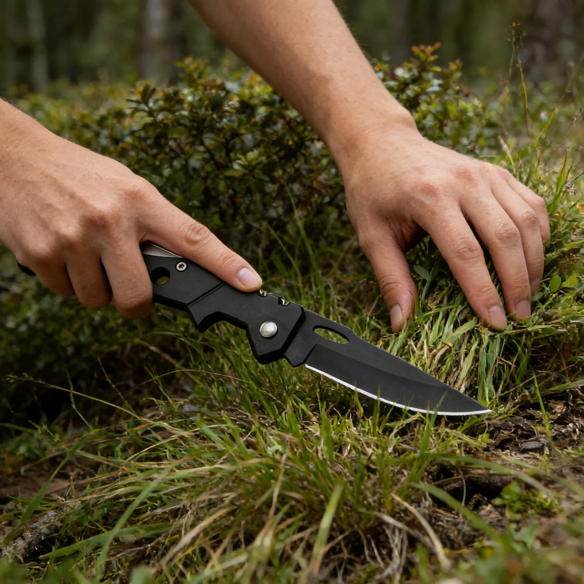 Multi-Tool Folding Utility Knife – Stainless Steel Camping Blade Folding Utility Knife Axl