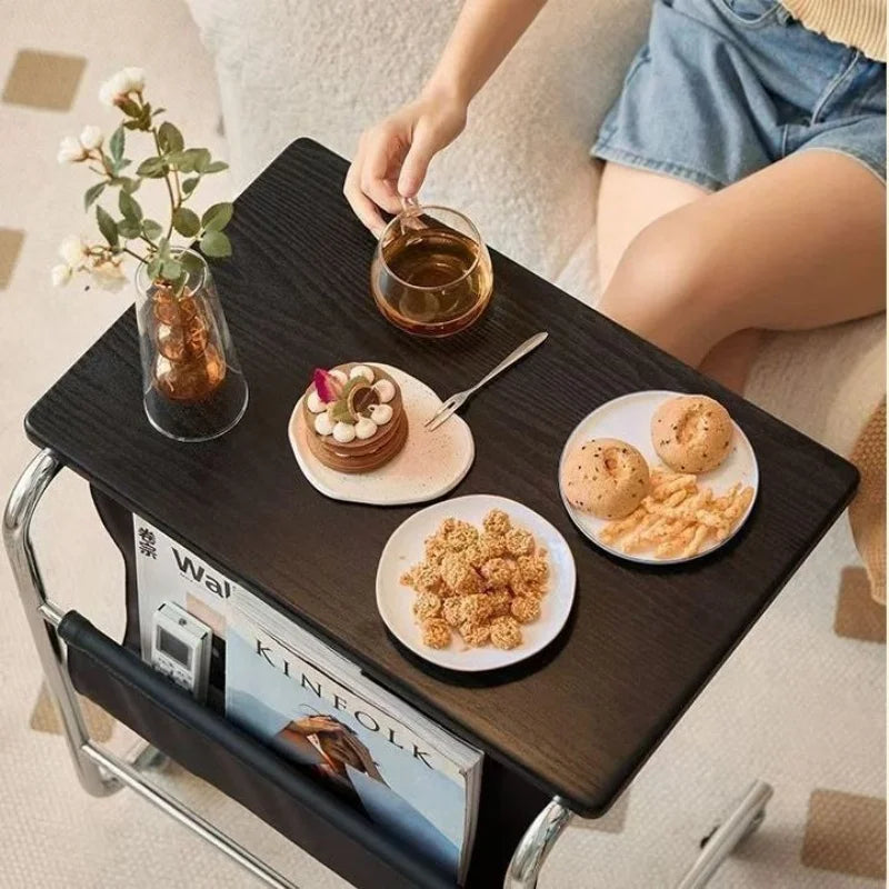 Movable Multifunctional Side Table – Laptop & Bedside Desk Foldable Side Table Axl