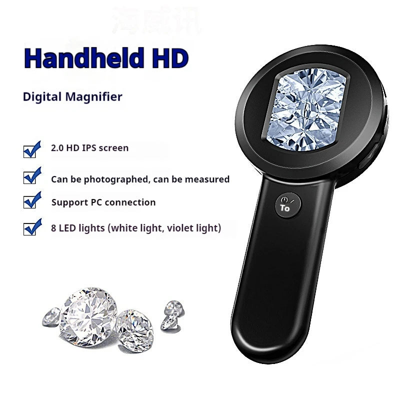 HD Digital Microscope – 500X Electronic Magnifying Glass LED Digital Microscope Axl