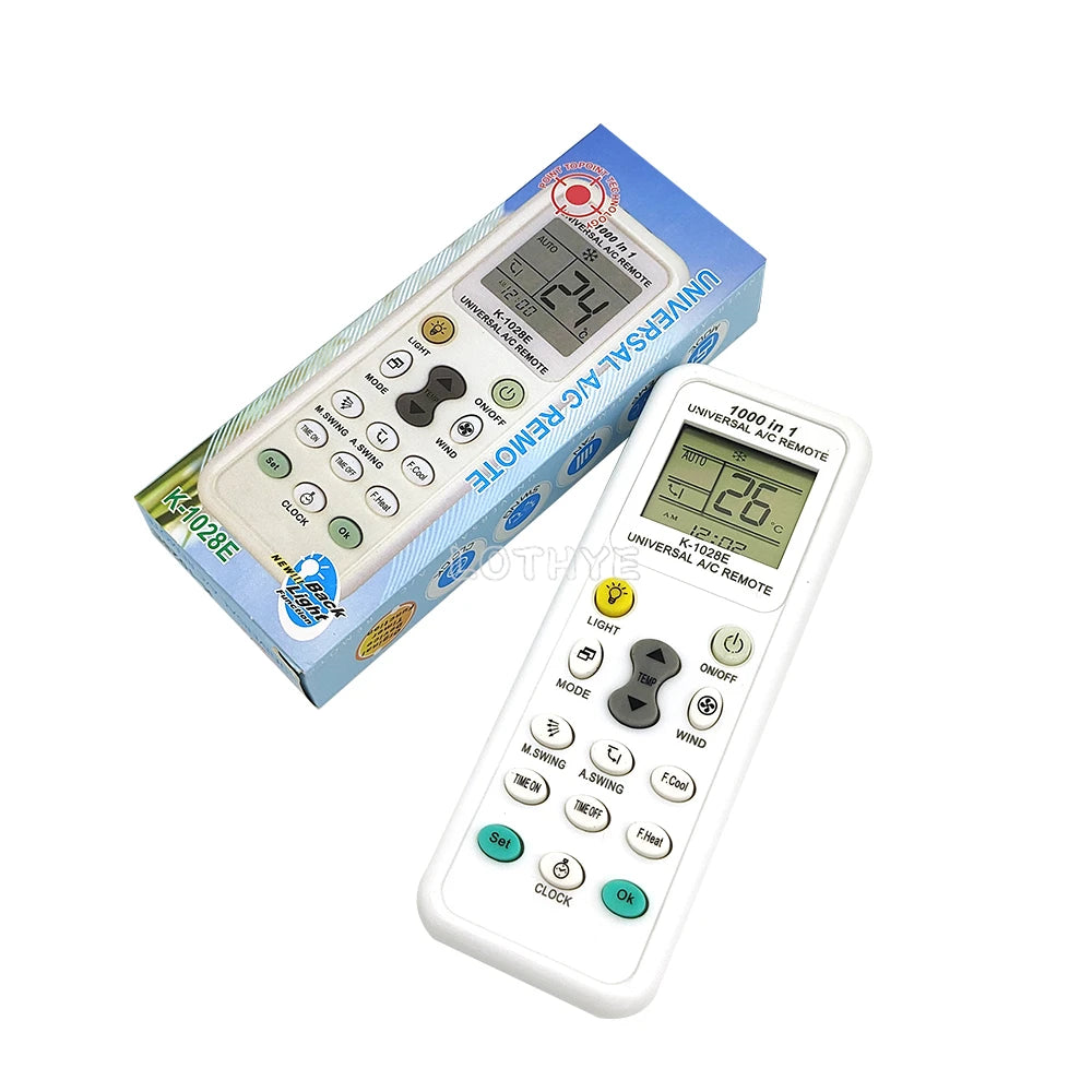 LOTHYE 1028E Universal AC Remote Control – LCD 1000-in-1 Universal AC Remote Axl