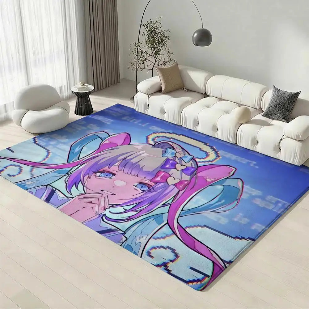 Needy Girl Overdose Flannel Floor Mat – Non-Slip Indoor Rug Flannel Floor Mat Axl