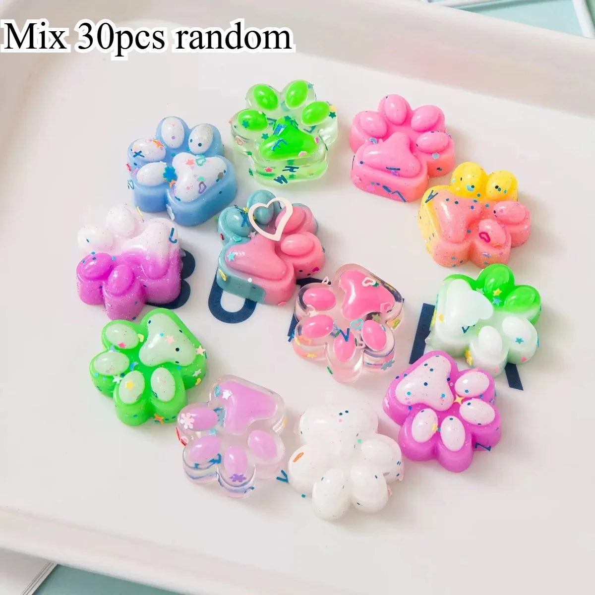 30-Pack Mini Cat Claw Plush Squeeze Toys – Party Favors Squeeze Toy Pack Axl Mix 30pcs random