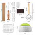 4-Piece Stainless Steel Pastry Baking Tool Set – Dough & Egg Pastry Baking Tool Set Axl Style J