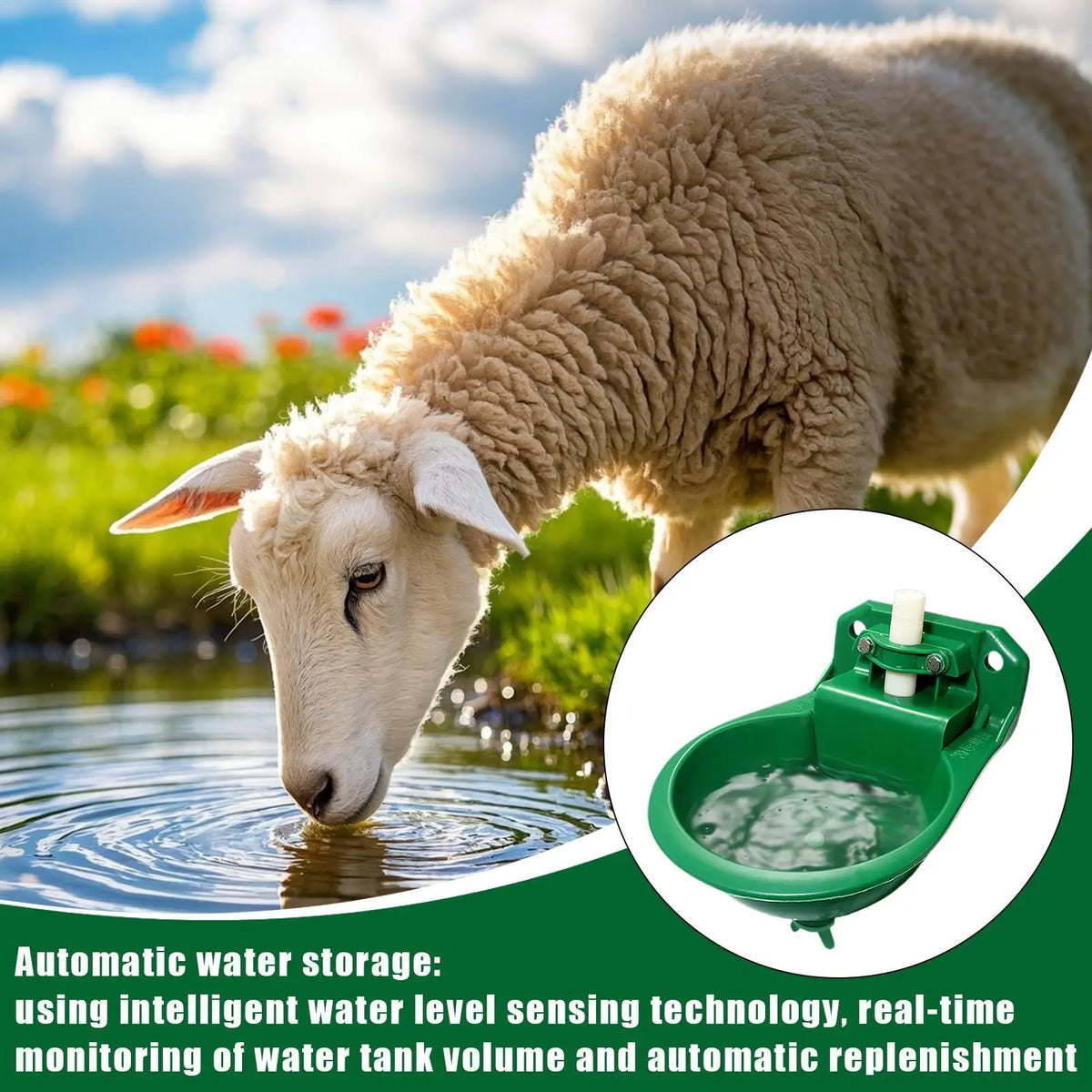 Automatic Animal Waterer 500ml | Goat Poultry Farm Drinker Animal Waterer Axl