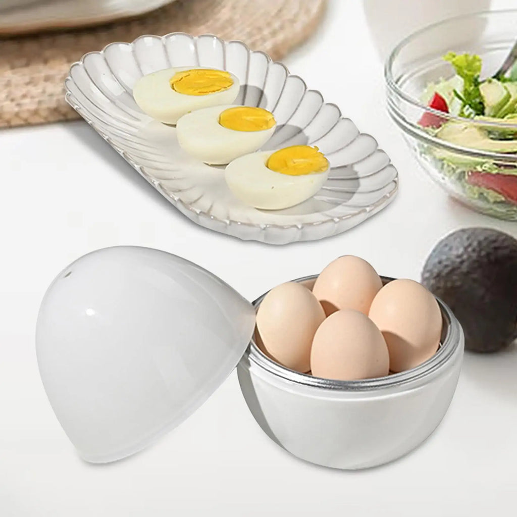 Microwave Egg Steamer & Boiler Cooker – Soft or Hard Eggs Fast Microwave Egg Cooker Axl