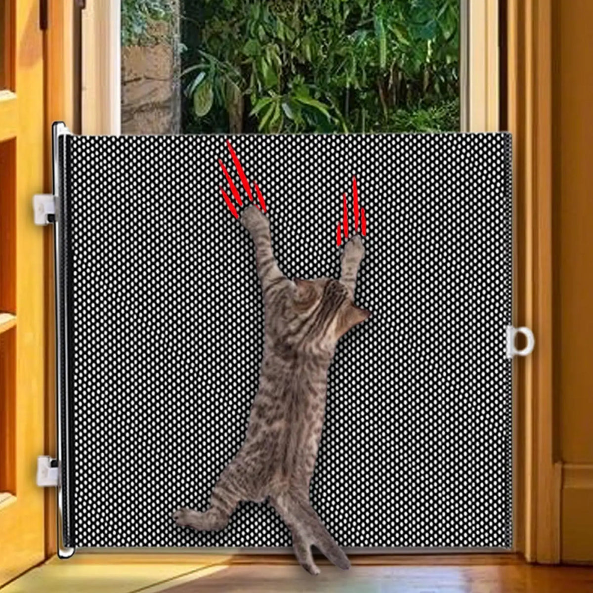 Retractable Pet Gate 40x125cm – Dog & Cat Door Barrier Retractable Pet Gate Axl
