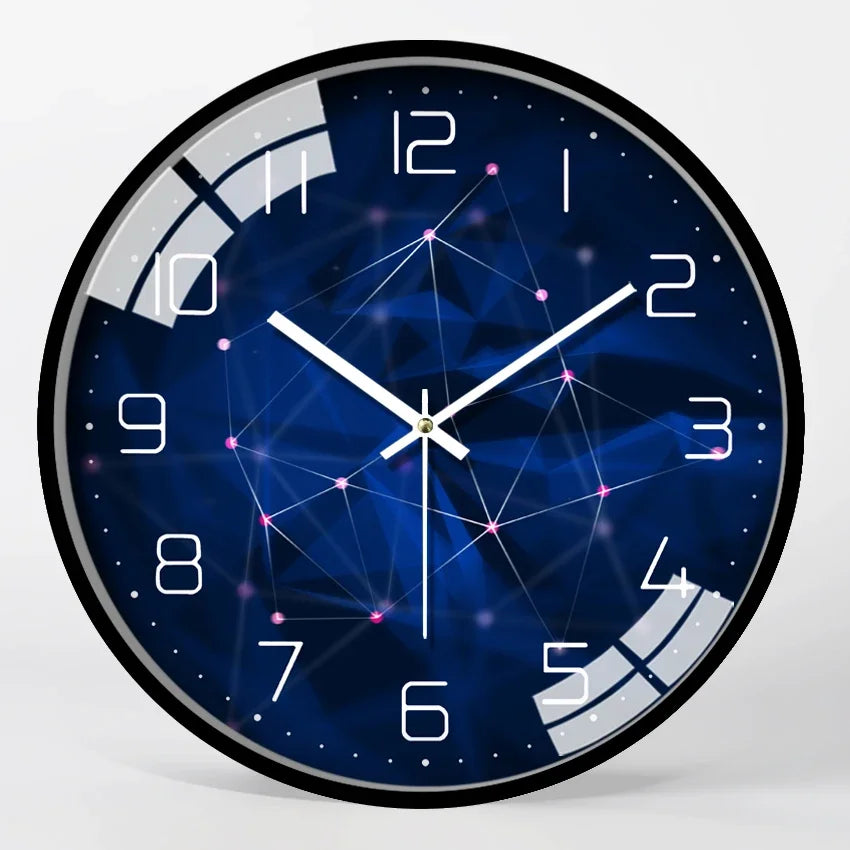 Modern Silent Metal Wall Clock – Living Room & Bedroom Decor Silent Wall Clock Axl Style 2 12 inch