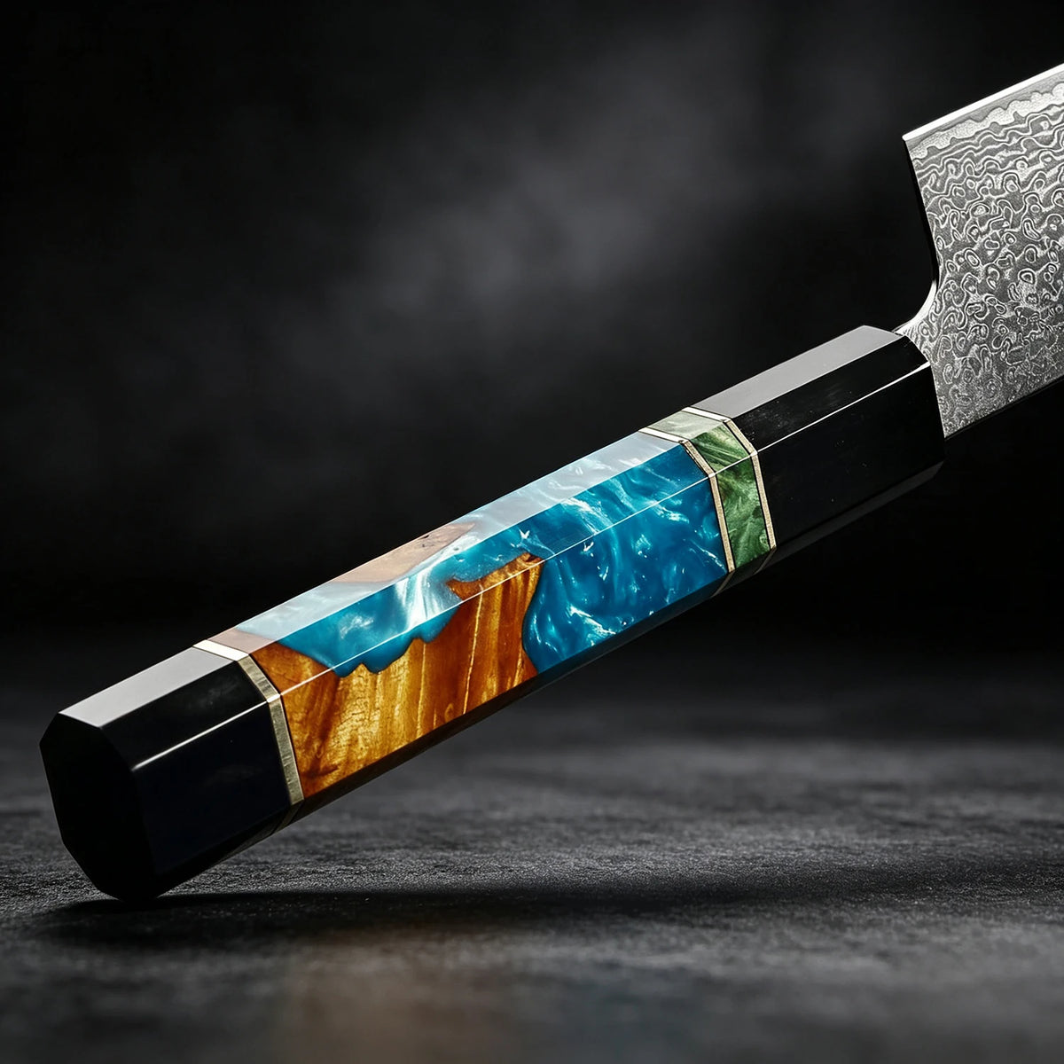 XITUO Damascus VG10 Chef Knife – Octagonal Wood Handle Damascus Chef Knife Axl