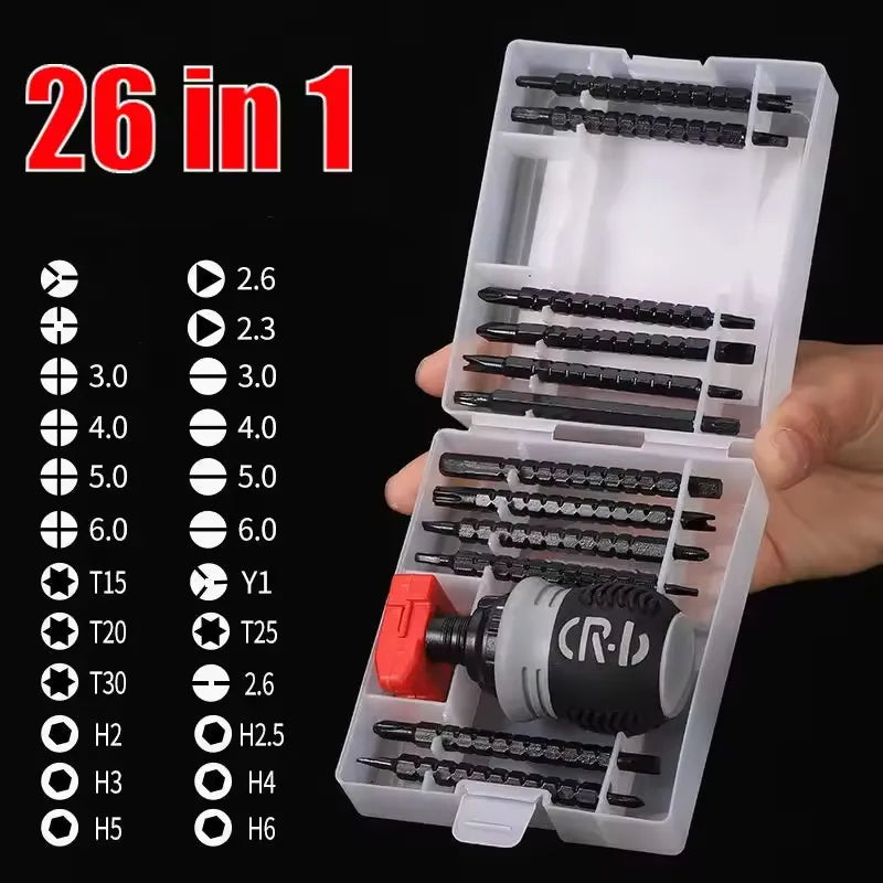 13-Piece CR-V Impact Screwdriver Set | Chrome Vanadium Steel Impact Screwdriver Set Axl B