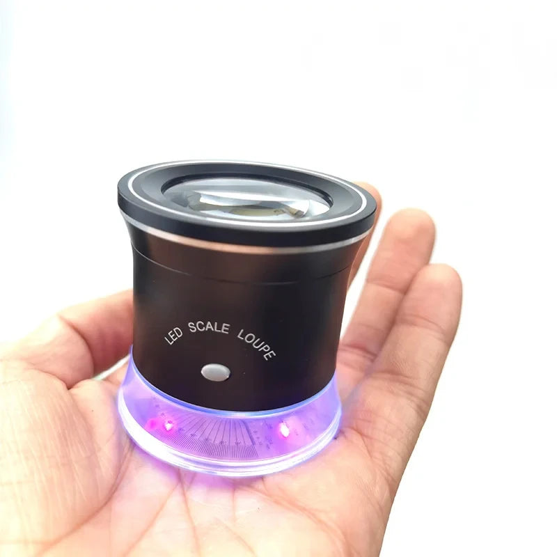 30X Illuminated Jeweler's Loupe Magnifier – 6 LED & USB Jeweler's Loupe Axl