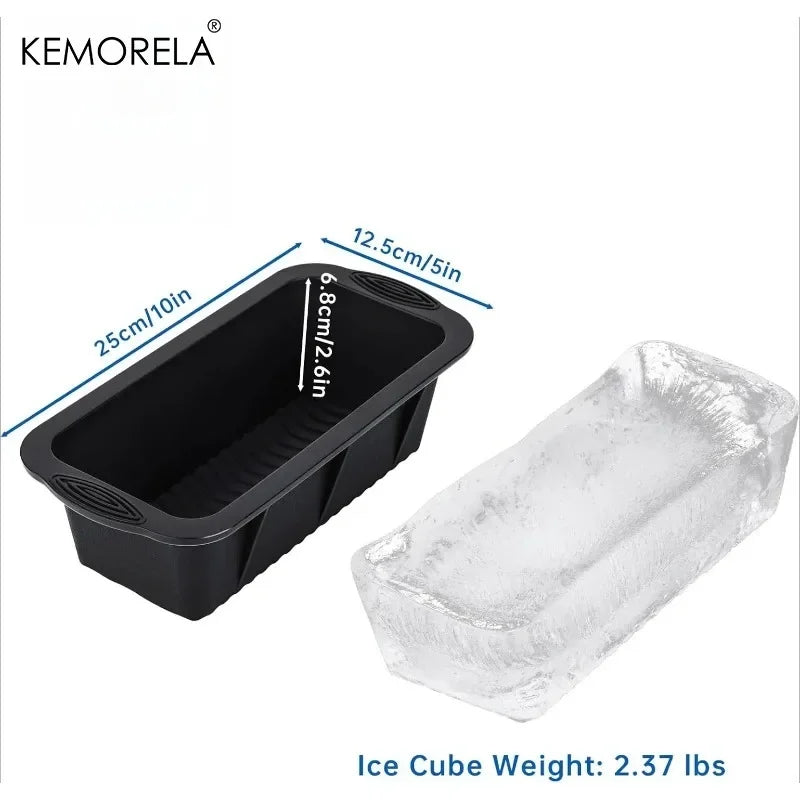 Oversized Silicone Ice Block Mold – Large Ice Cube Tray 1/3/5 Pc Silicone Ice Mold Axl