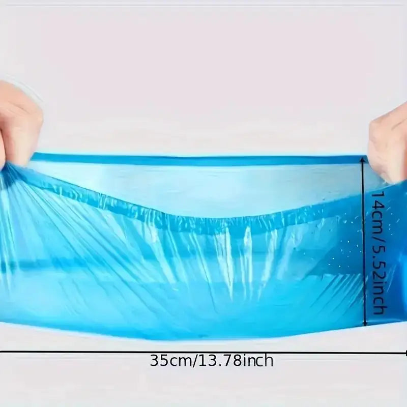 100 PCS Anti-Slip Disposable PE Shoe Covers – Heavy-Duty Pack Disposable Shoe Covers Axl