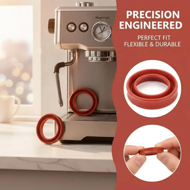 Silicone Coffee Machine Sealing Rings – Leakproof Gasket 1–10pk Coffee Machine Gasket Axl