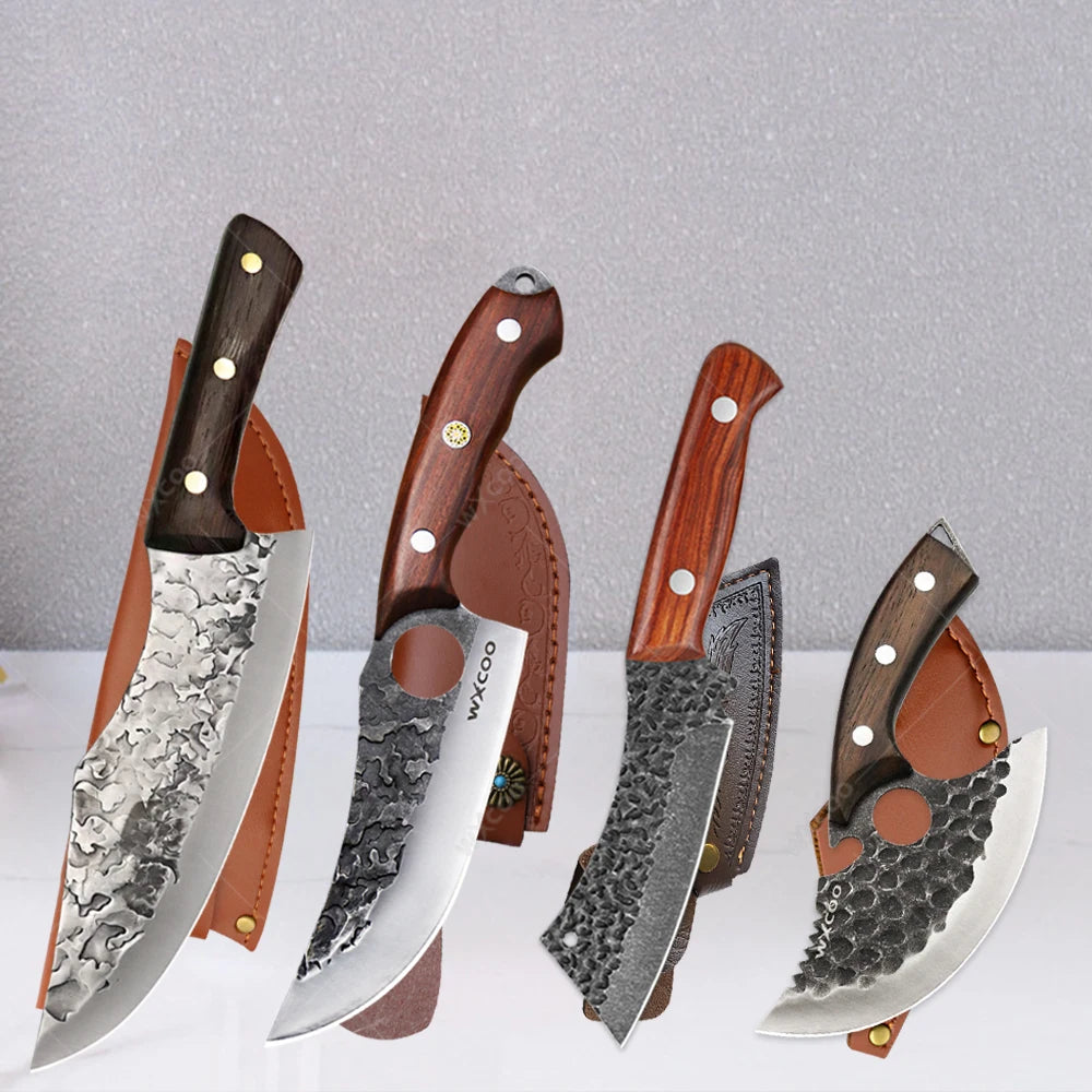 Stainless Steel Boning Knife with Sheath – Sharp Multipurpose Chef Knife Boning Knife Axl Set F 4pcs