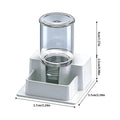 Reptile Water Dispenser & Feeder for Turtle, Gecko & Lizard Reptile Water Dispenser Axl White