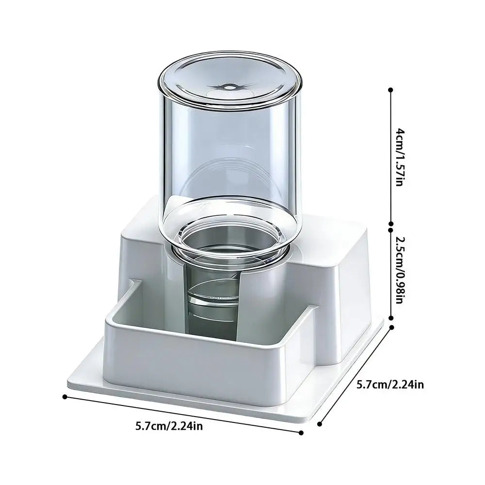 Reptile Water Dispenser & Feeder for Turtle, Gecko & Lizard Reptile Water Dispenser Axl White