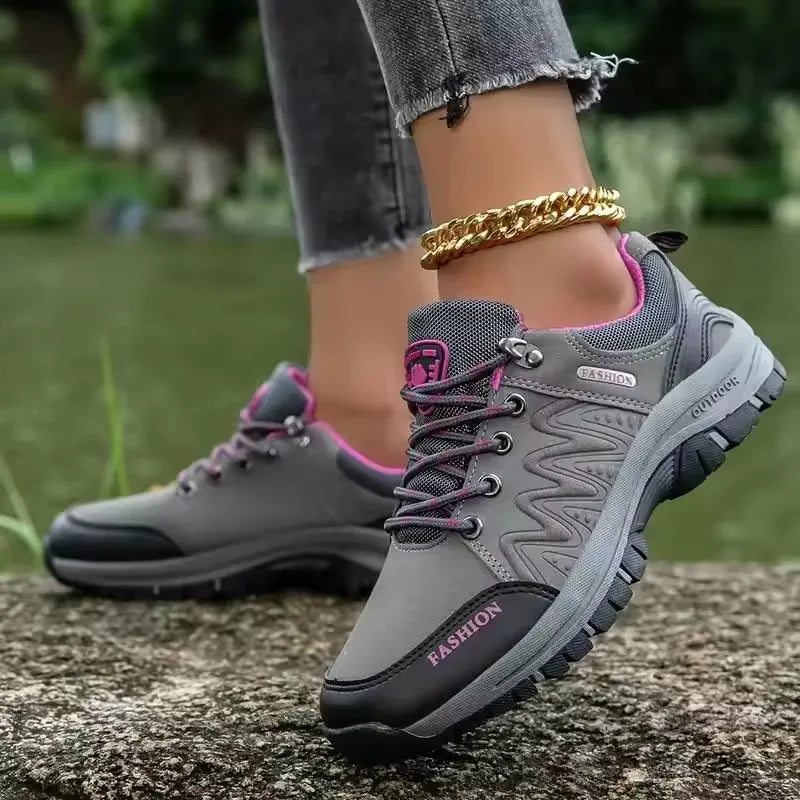 Women's Breathable Mesh Hiking Sneakers – Anti-Slip Outdoor Shoes Women's Hiking Sneakers Axl